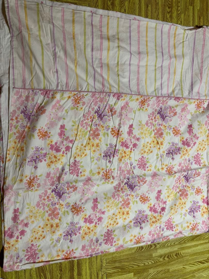 ローラアシュレイ　アメリ　花柄ベッドカバー　ダブル