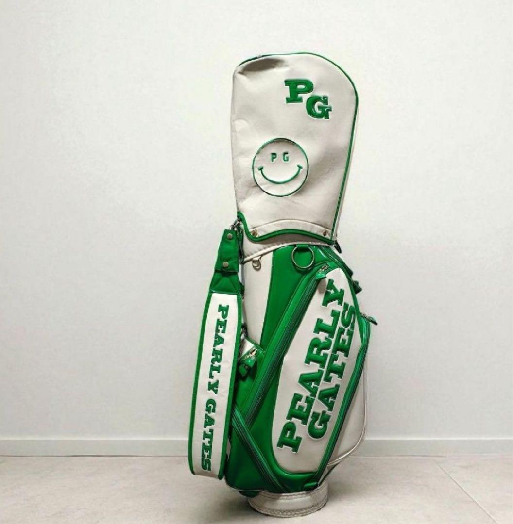PEARLY GATES キャディバッグ パーリーゲイツ グリーン/ホワイト
