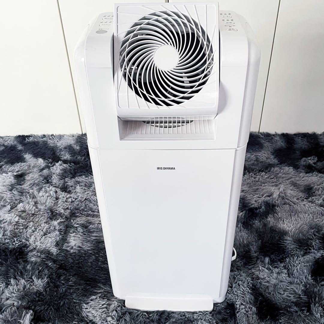 アイリス オーヤマ サーキュレーター 衣類乾燥除湿機 IJDC-K80-W