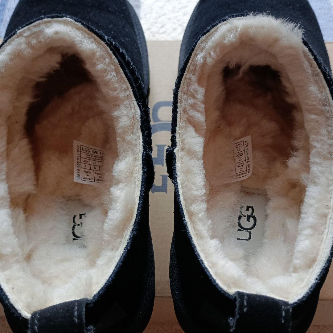 <美品>UGG ムートンショートブーツ ブラック USA 7