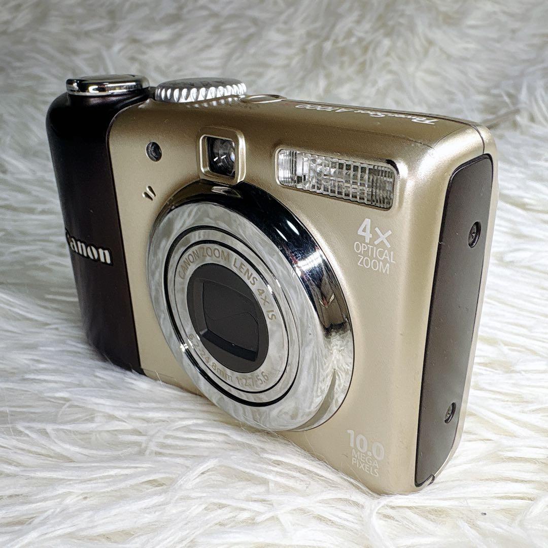 動作品 Canon PowerShot A1000IS デジカメ 乾電池 レトロ