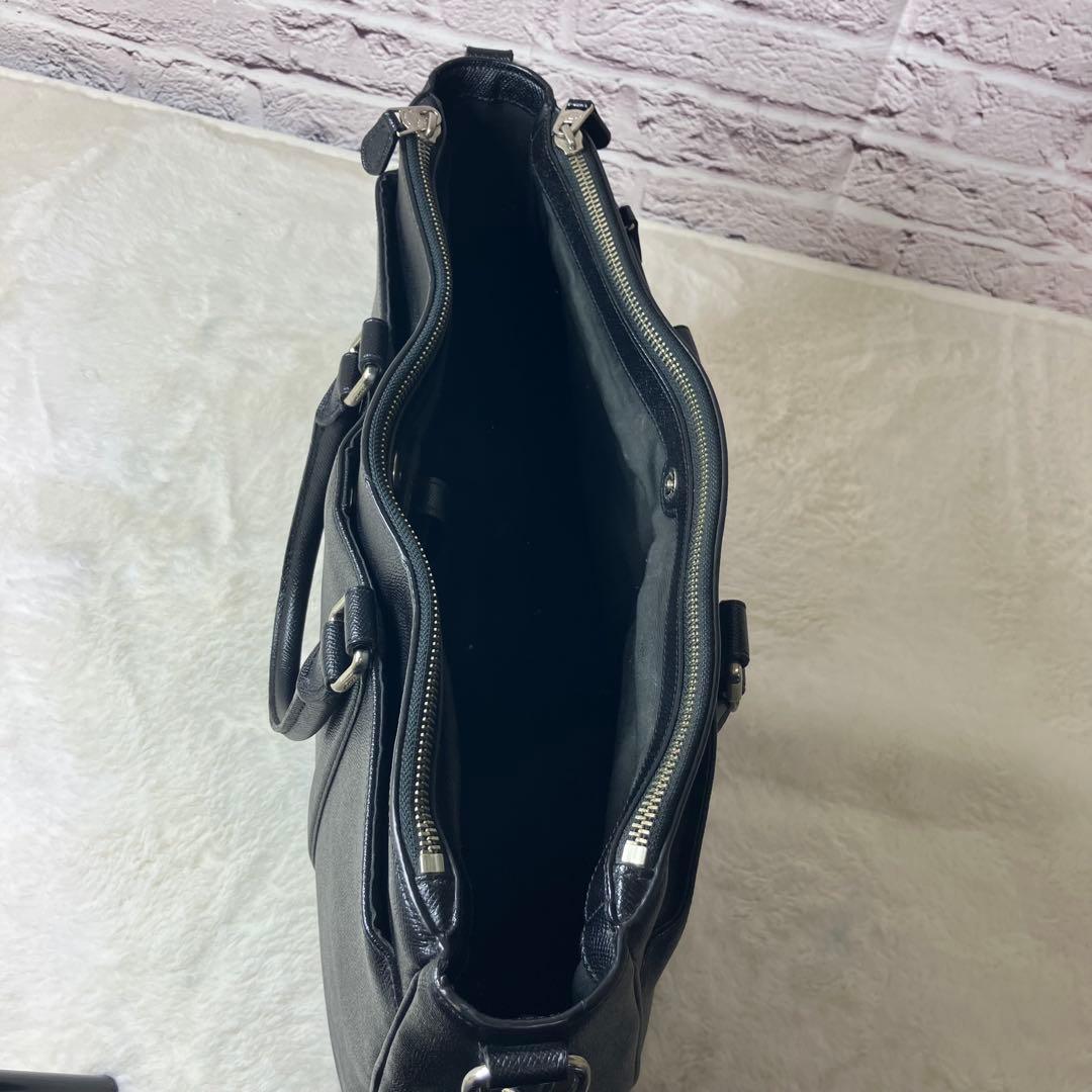 コーチ✨メトロポリタン 2way ３室 A4 ビジネスバッグ サフィアーノレザー