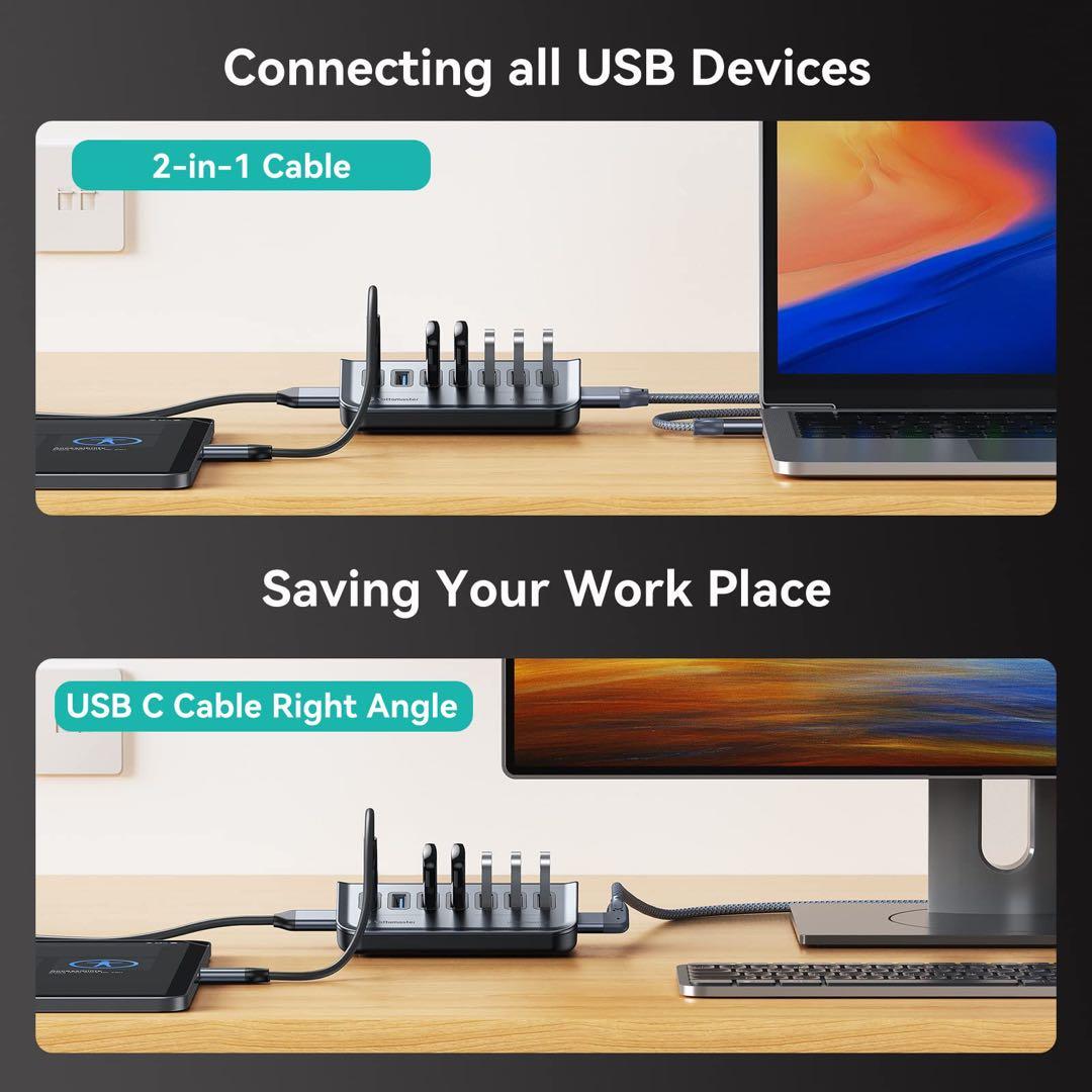 Yottamaster 7ポート USB データハブ Type C