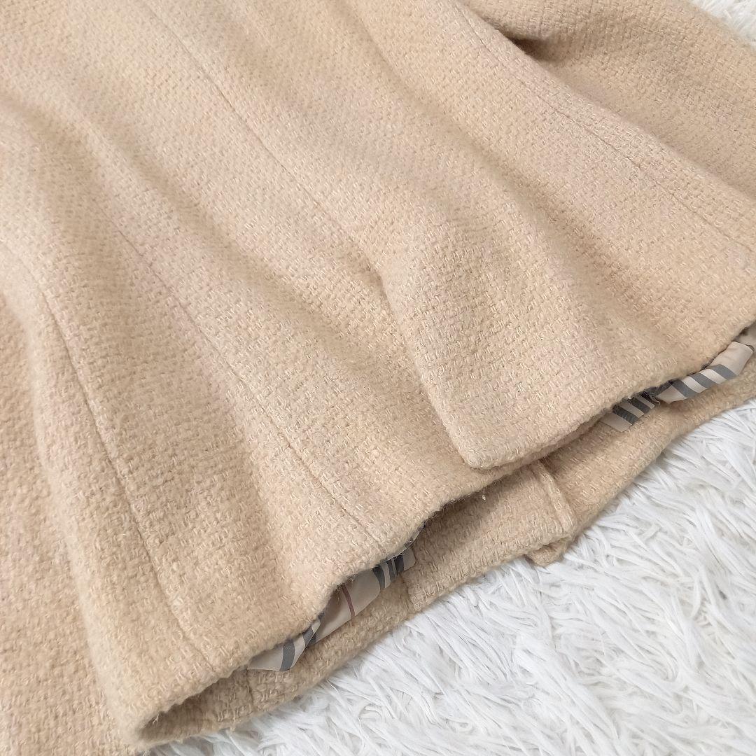 ●良品●　BURBERRY LONDON　モヘヤ　ノバチェック　ジャケットコート