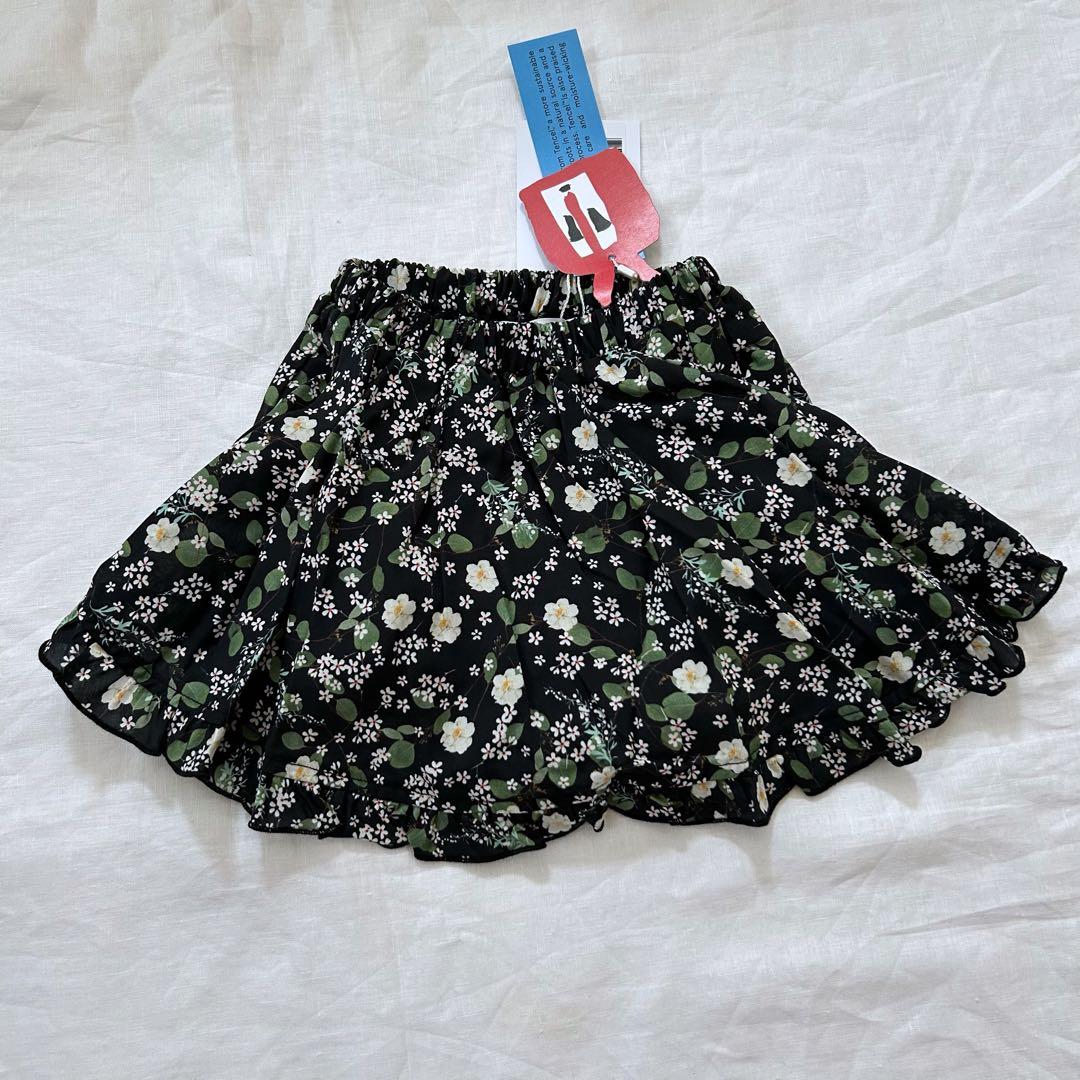 WOLF & RITA フリル襟の花柄ロンパースセットアップ　 74