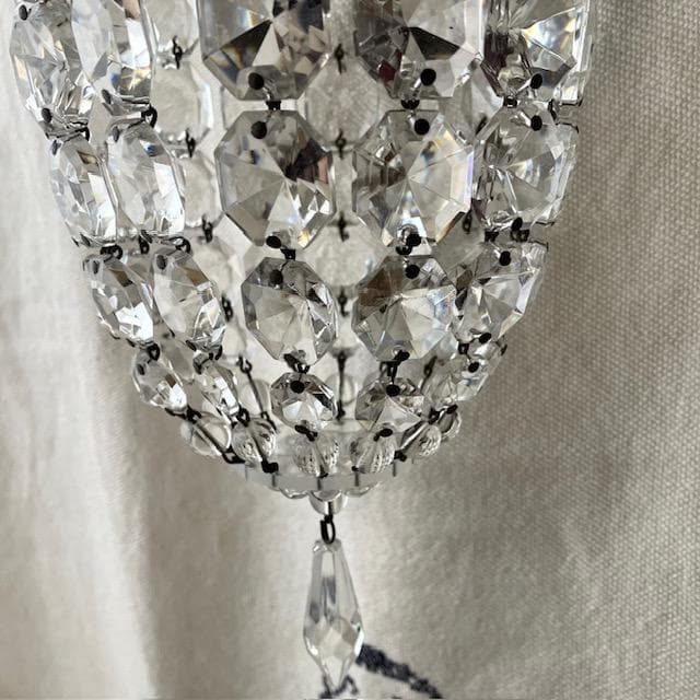 フランスアンティーク◆バッグシャンデリア小さめ＃雅姫さん家具ミラー棚オクトゴナル