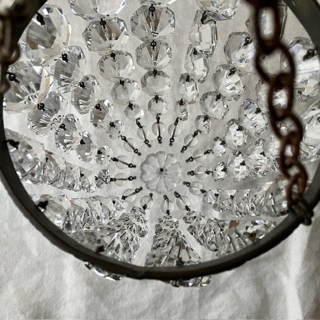 フランスアンティーク◆バッグシャンデリア小さめ＃雅姫さん家具ミラー棚オクトゴナル