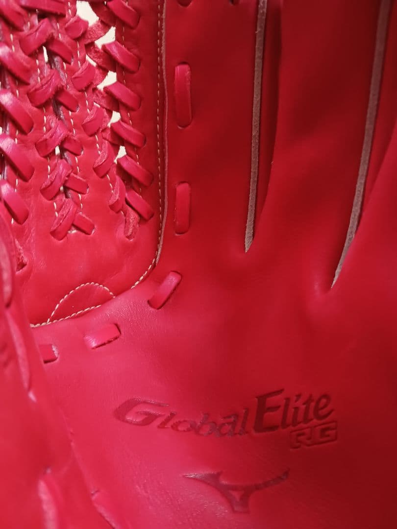 ミズノ 軟式 グローブ グラブ グローバルエリート ラディッシュカラー 美品