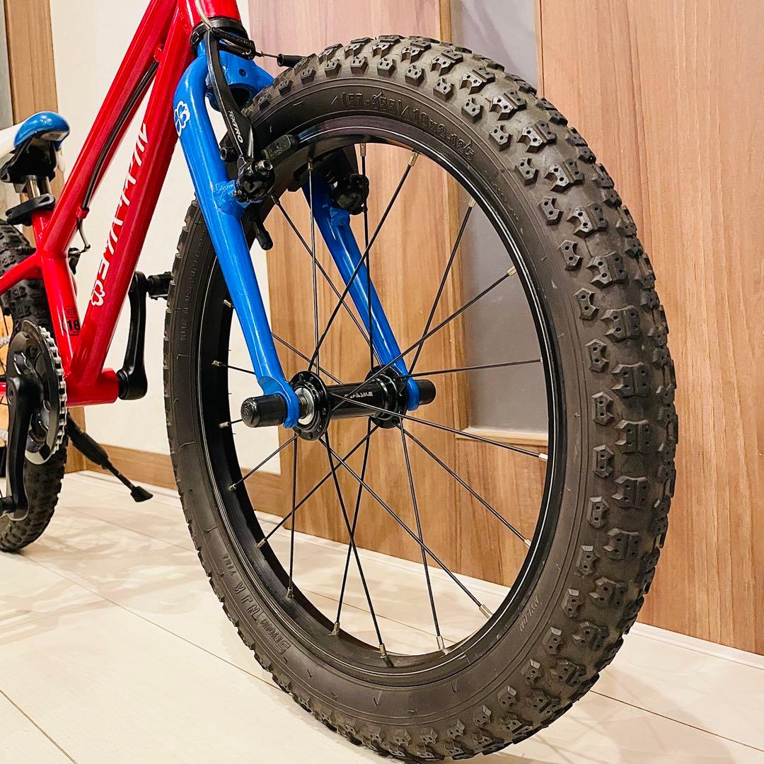 ◆美品◆ヨツバサイクル◆18インチ◆グリップ新品◆ヘルメット付き◆愛知県◆