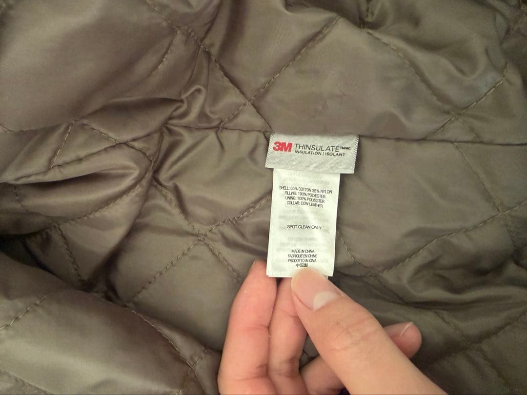 ジャケット・アウター supreme leather collar utility jacket M