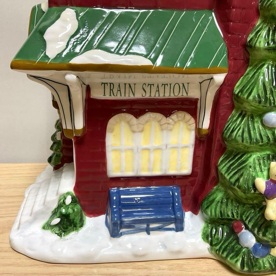 スポード　TRAIN STATION クッキージャー　陶器製