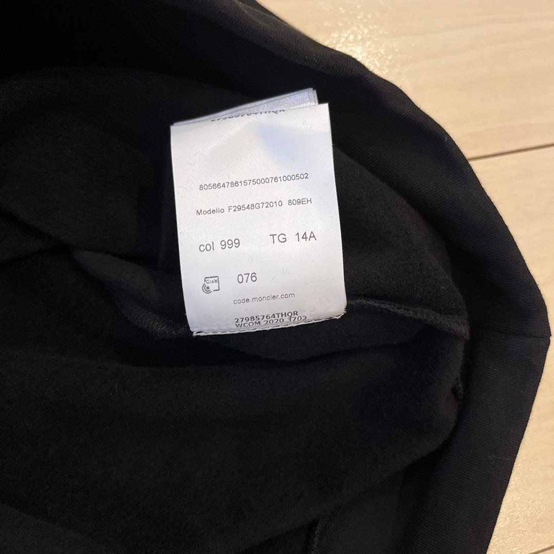 モンクレール　黒14A トレーナー　スエット　レディースM〜L 新品、タグ付き