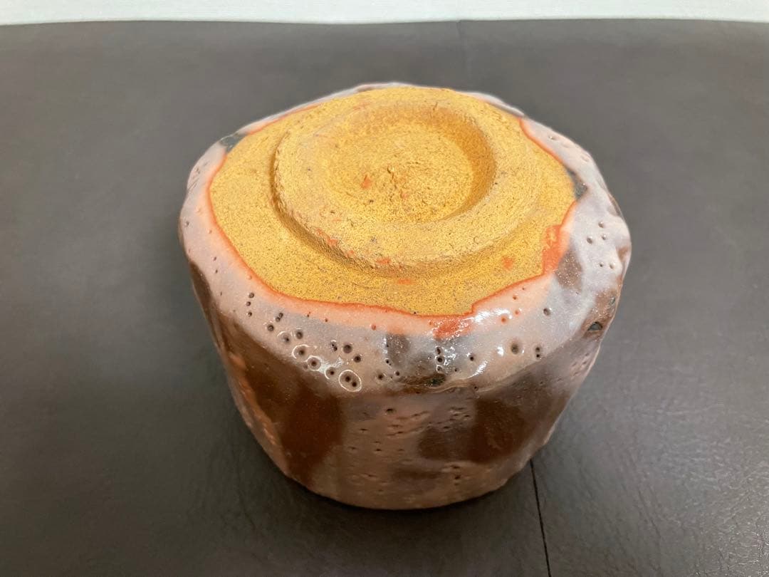 伊藤公洋　紫志野茶盌　共箱　栞　志野焼　茶碗　茶道具