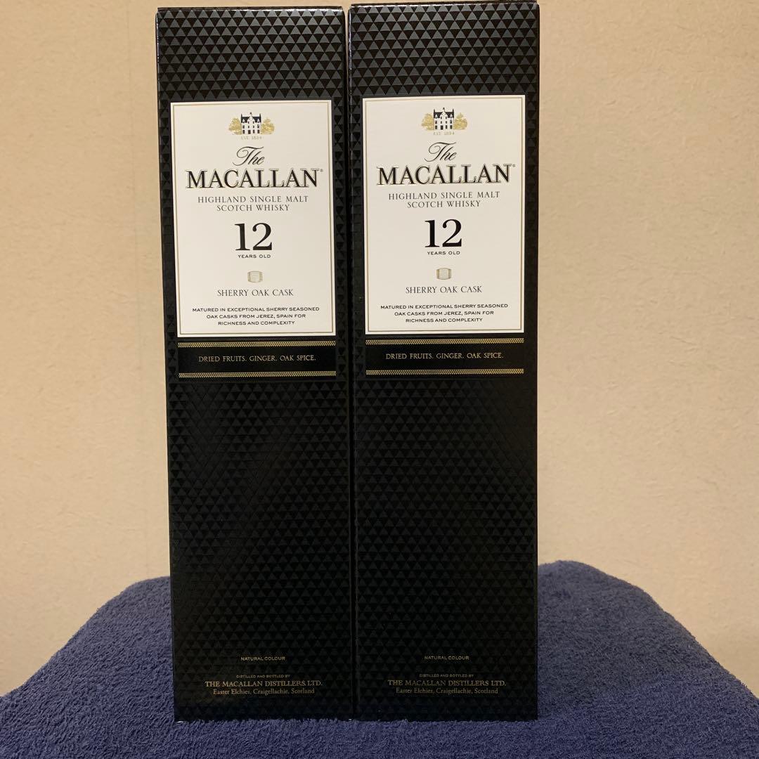 マッカラン12年 シェリーオーク 700ml 2本　ウイスキー