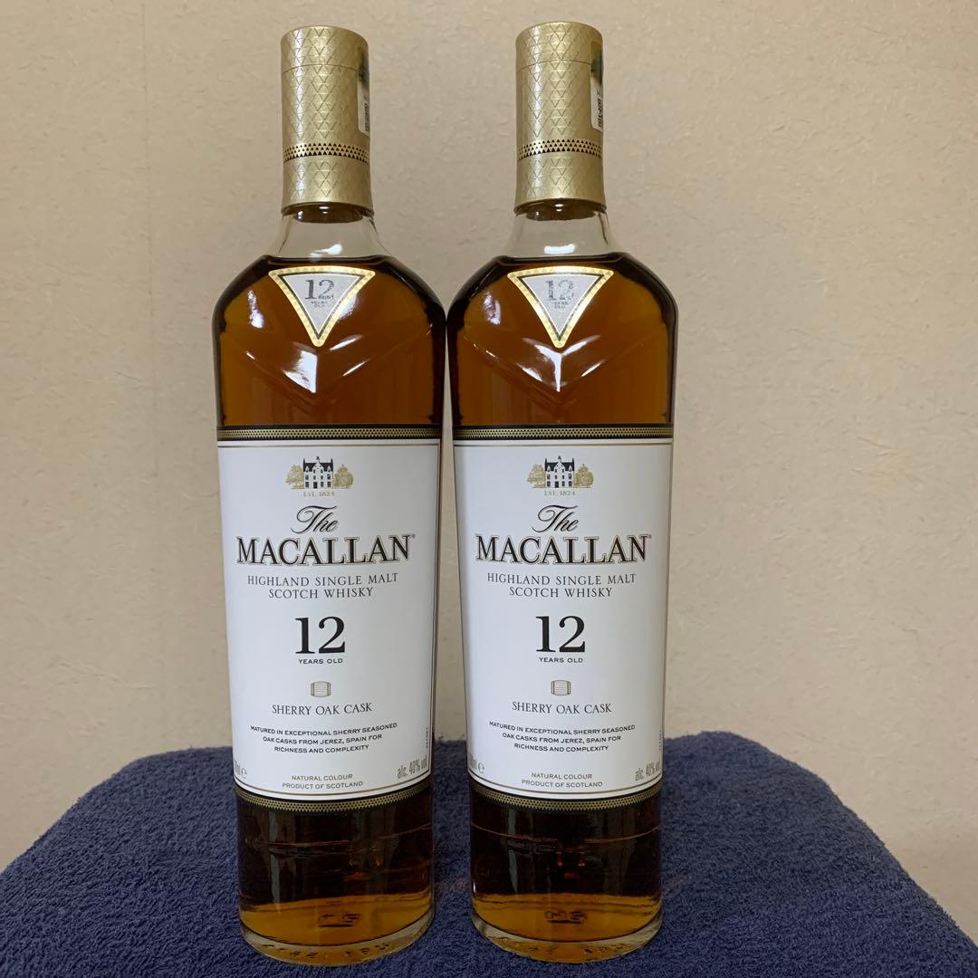 マッカラン12年 シェリーオーク 700ml 2本　ウイスキー