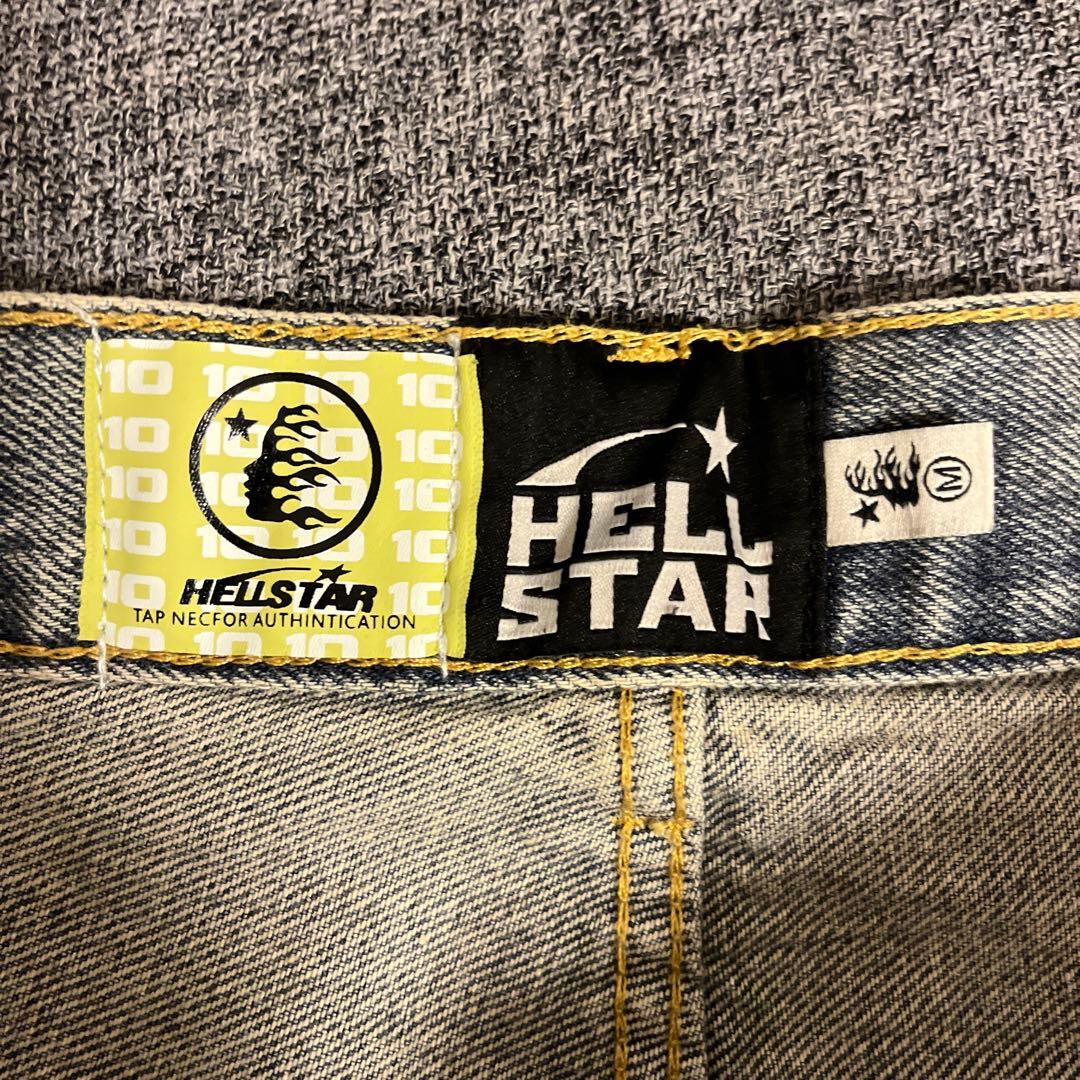 【極美品】 HELLSTAR ダメージ デニムパンツ