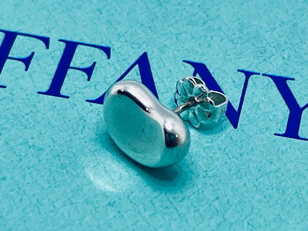 c865 ティファニー　ビーン　ピアス　シルバー　925 片側　ビーンズ