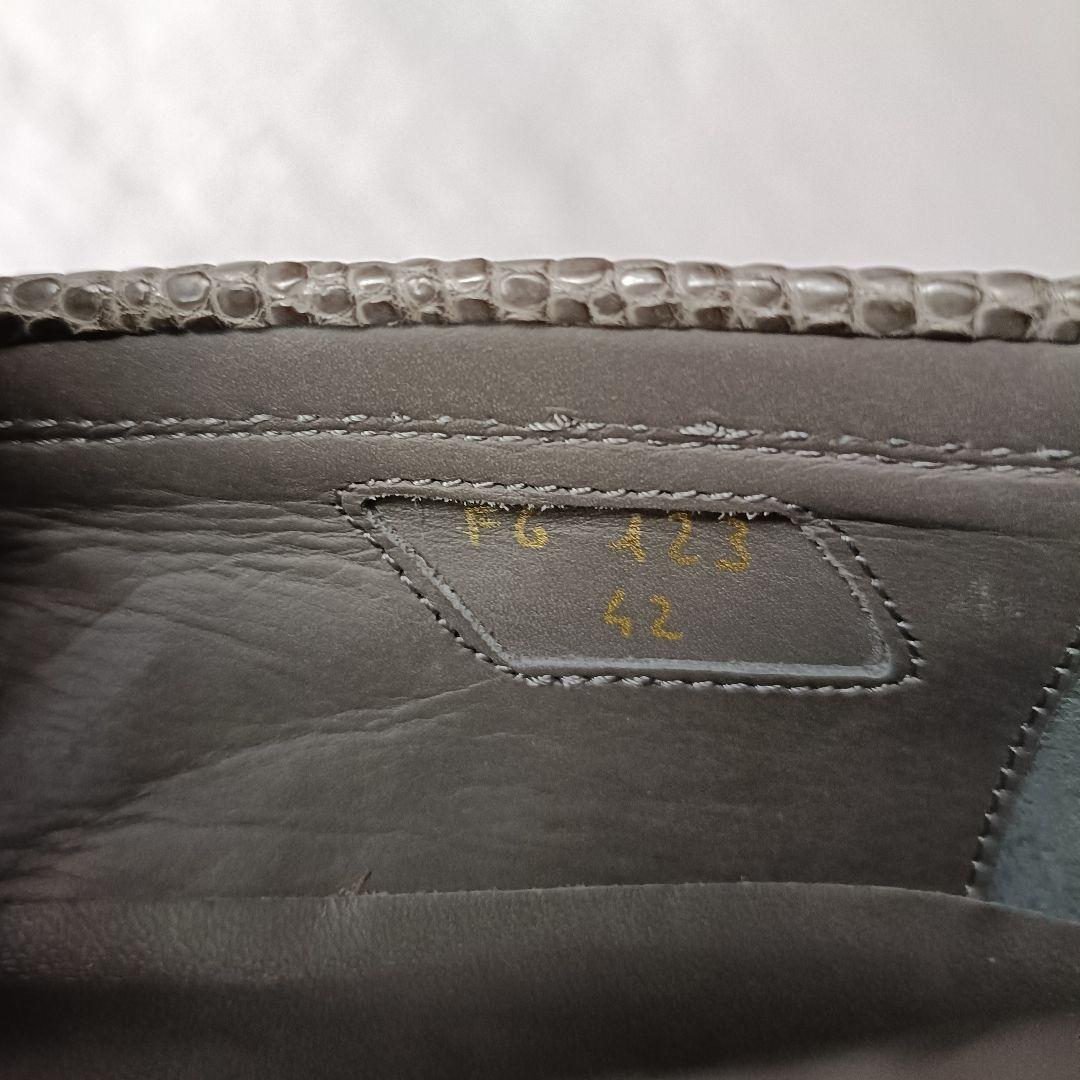 F.LLI Giacometti FG123 リザード ローファー 42