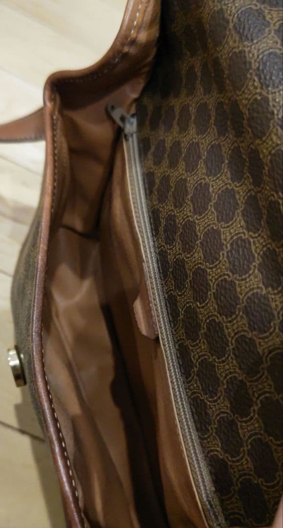 OLD CELINE マカダム ヴィンテージ ショルダーバッグ　サークルロゴ