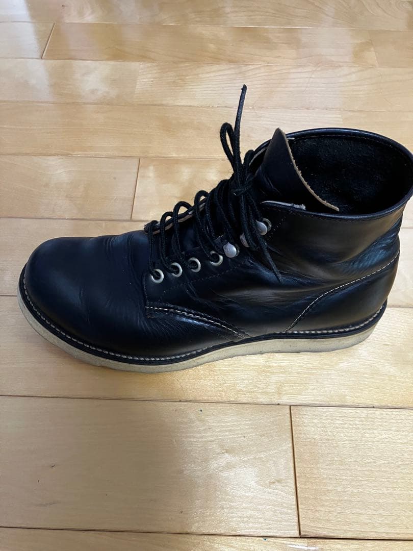 【希少】RED WING(レッドウィング)8165 四角犬タグ プレーントゥ　黒