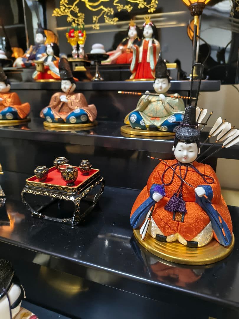 【引き取り限定】雛人形　七段飾り　木目込み　レトロ