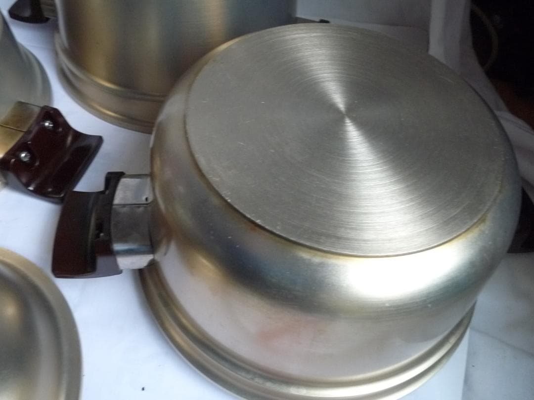 しばのキッチンゴールド鍋セット 径26、高さ18/13/8.5ｃｍ