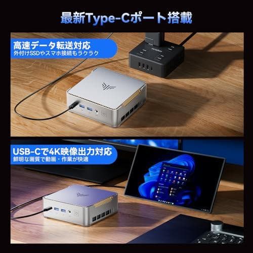 NiPoGi ミニpc 【3500Uより圧倒的高性能】 AMD Ryzen 4m