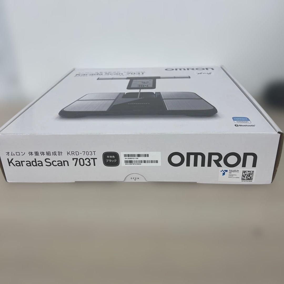 261116オムロン 体重 体組成計 カラダスキャン ブラック KRD-703T