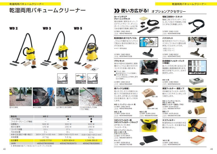 【新品】ケルヒャー 乾湿両用バキュームクリーナー WD 2 迅速配送