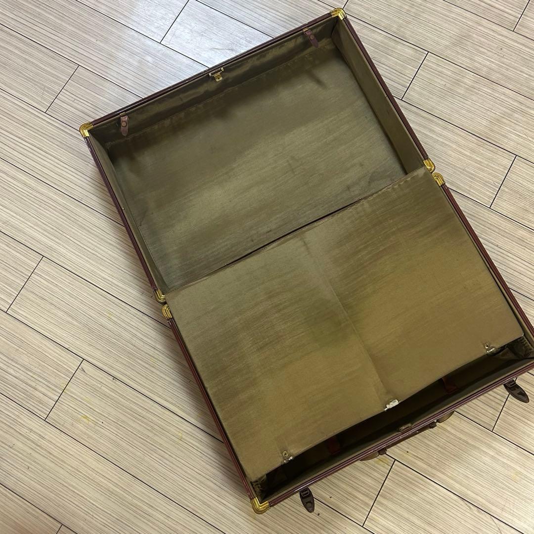 Samsonite ダークブラウン レザー スーツケース アメリカ ヴィンテージ
