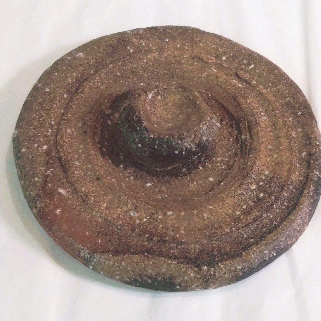 【茶道具】古来窯　上田光春作　信楽耳付水指