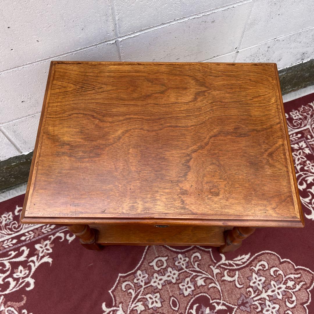 古家具ビンテージ品◾️引き出し付き 飾り棚 ディスプレイ棚 電話台 木製家具