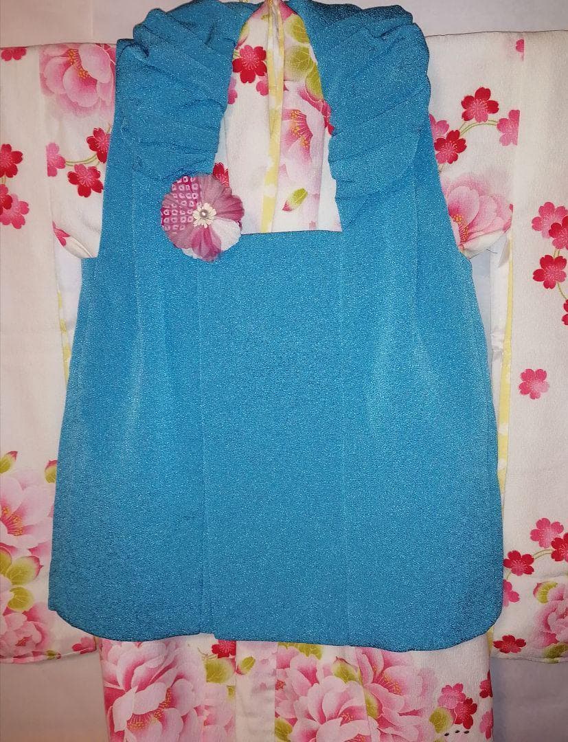 ポンポネット＆JAPAN STYLE 七五三 3歳.着物.被布女の子セット 3⑬