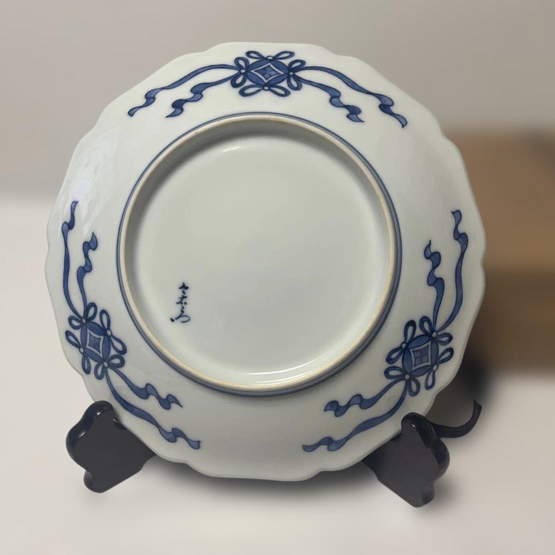 今泉今右衛門　色鍋島　椿　飾皿