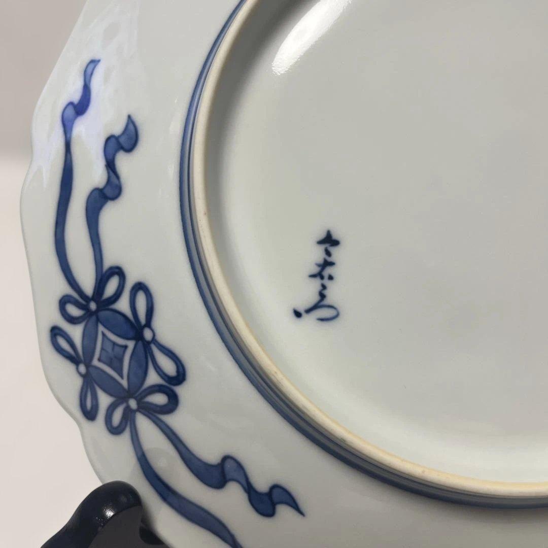 今泉今右衛門　色鍋島　椿　飾皿