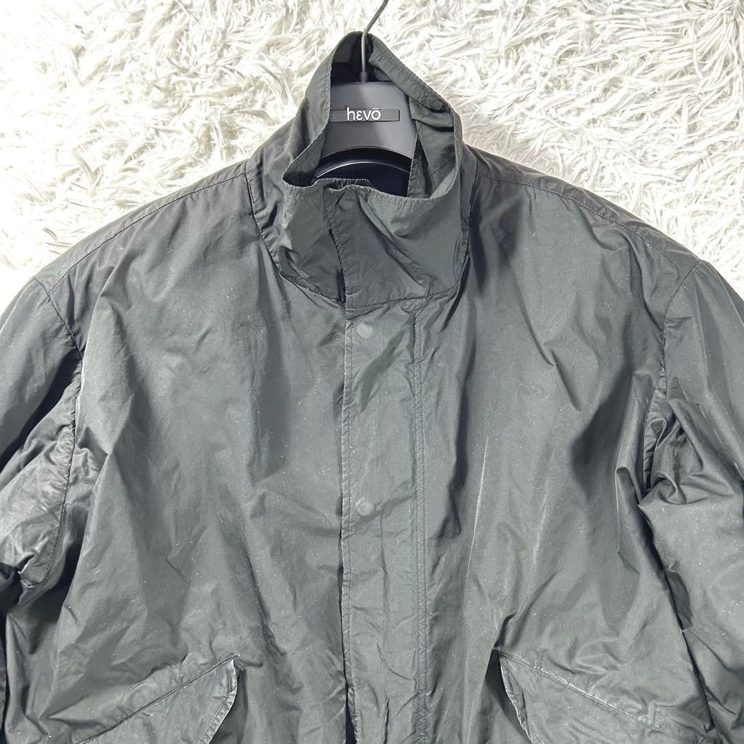 ATON VENTILE NYLON SHORT MODS COAT 02 黒