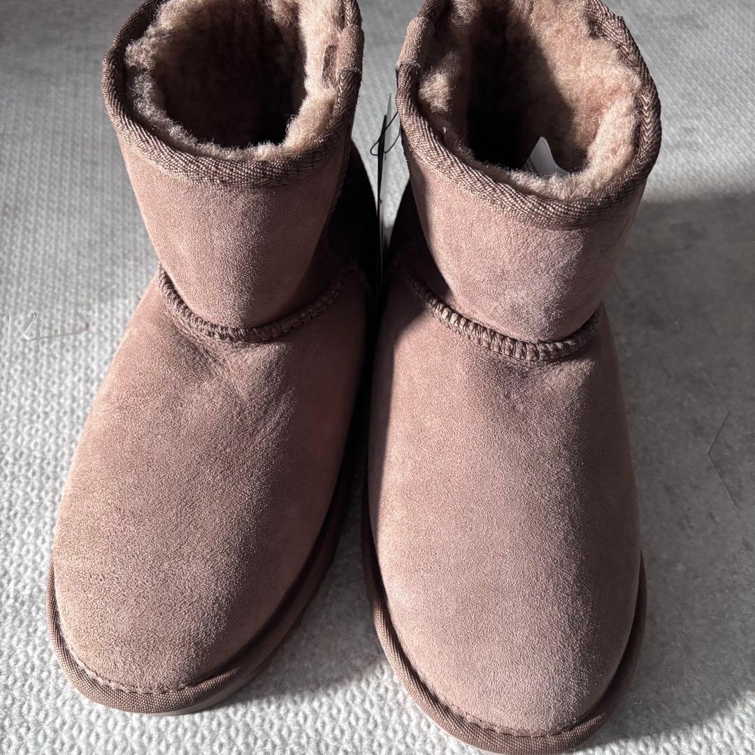 エミューemu未使用ムートンブーツ24（7）スティンガーミニMUSHROOM