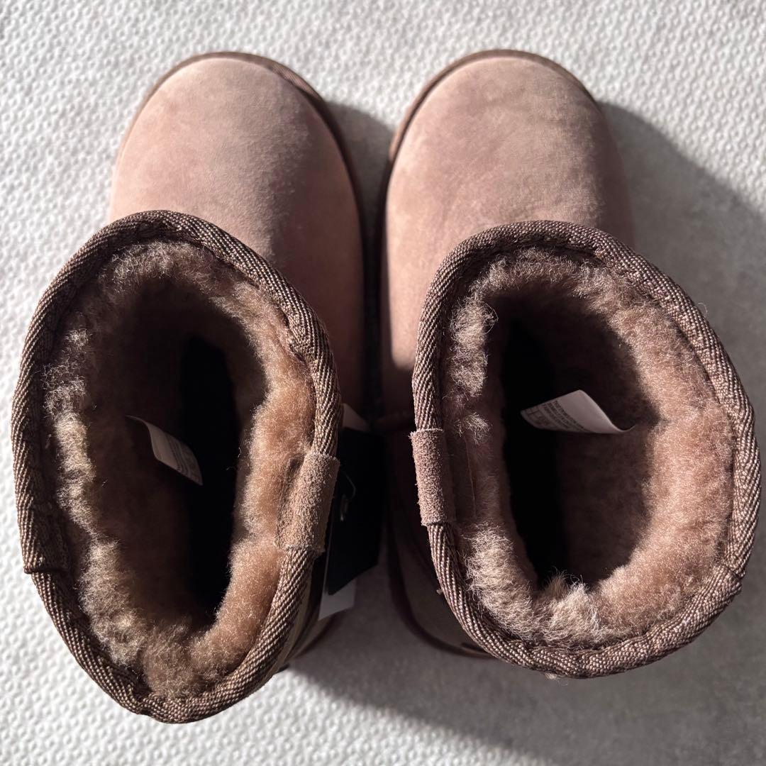 エミューemu未使用ムートンブーツ24（7）スティンガーミニMUSHROOM