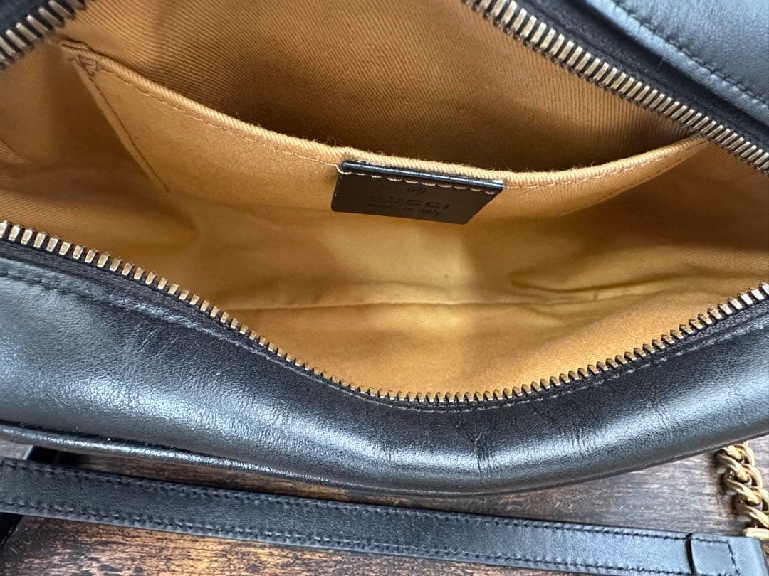 【良品】GUCCI GGマーモントショルダーバック