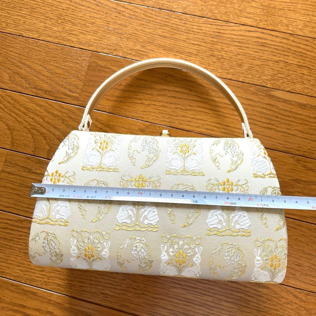 【早い者勝ち】草履バッグセット 花柄 アイボリー 美品