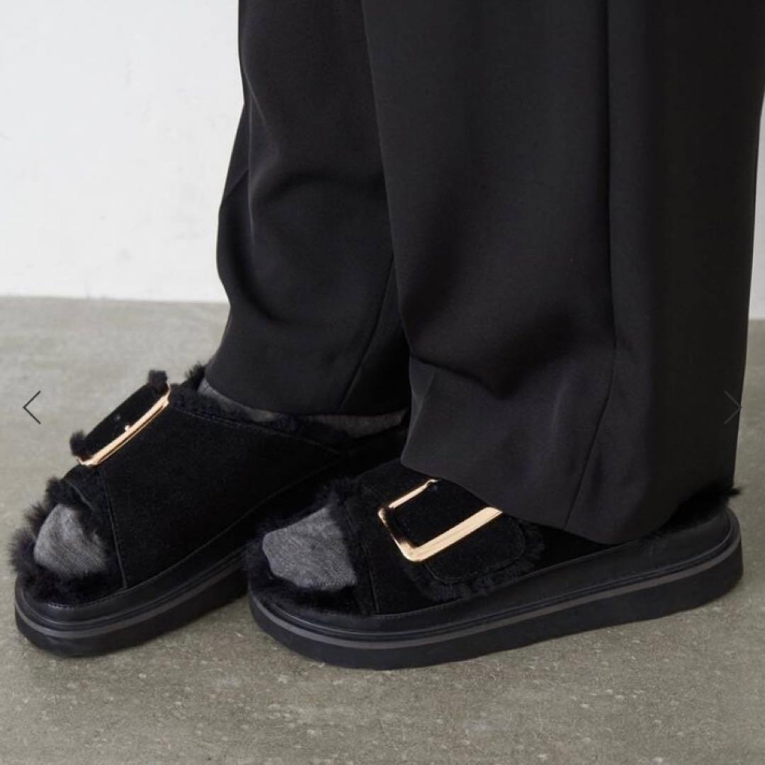 【&】MOHI ファーサンダル