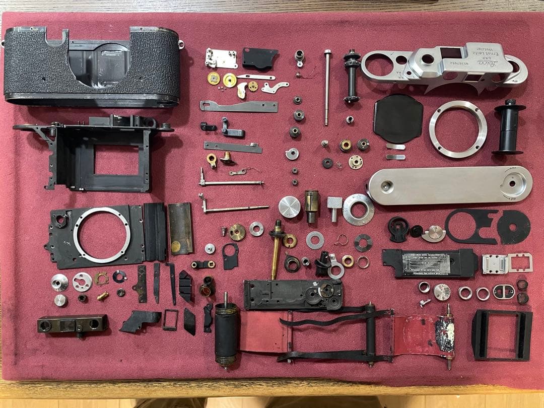 快調美品！OH済み！赤幕補修済み！ライカⅢc　レアライカ