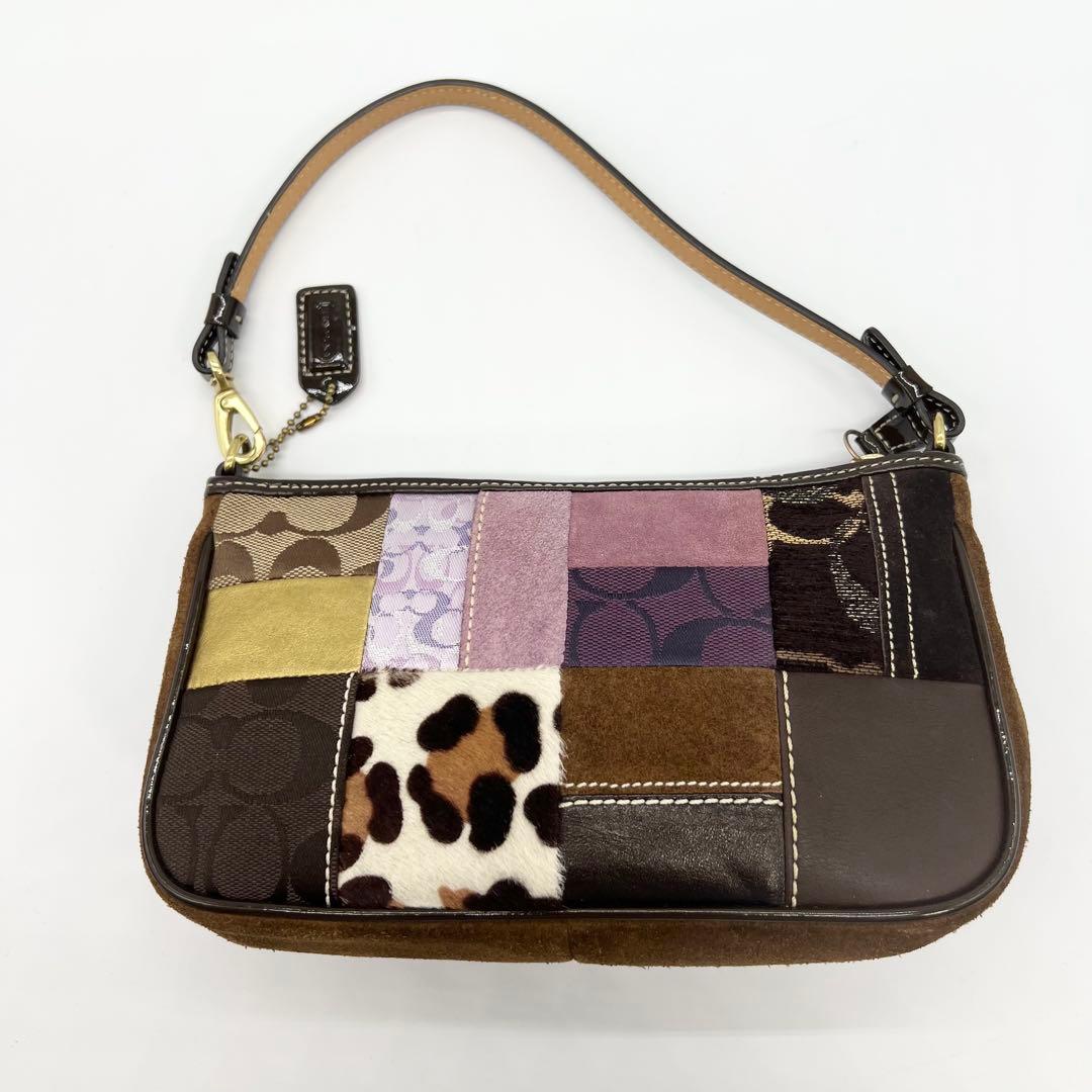バッグ Coach 7071 Patchwork Accessory pouch y2k