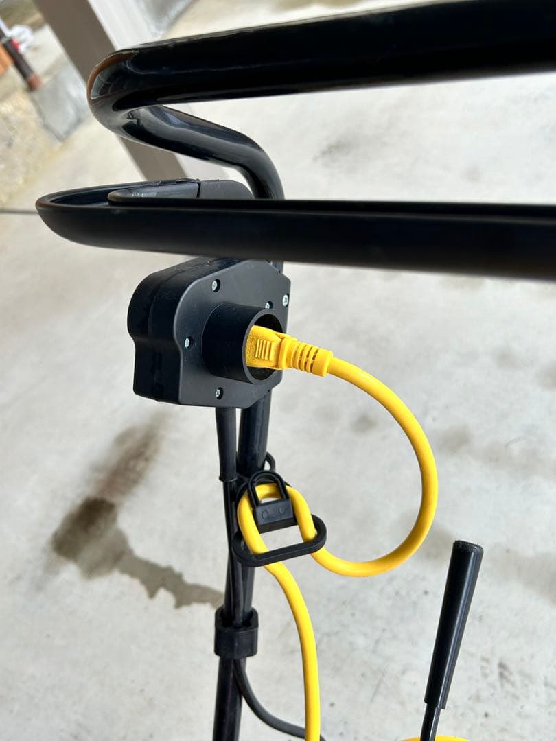 HAIGE 手押し電動除雪機 電源コードと延長コードの2本付き