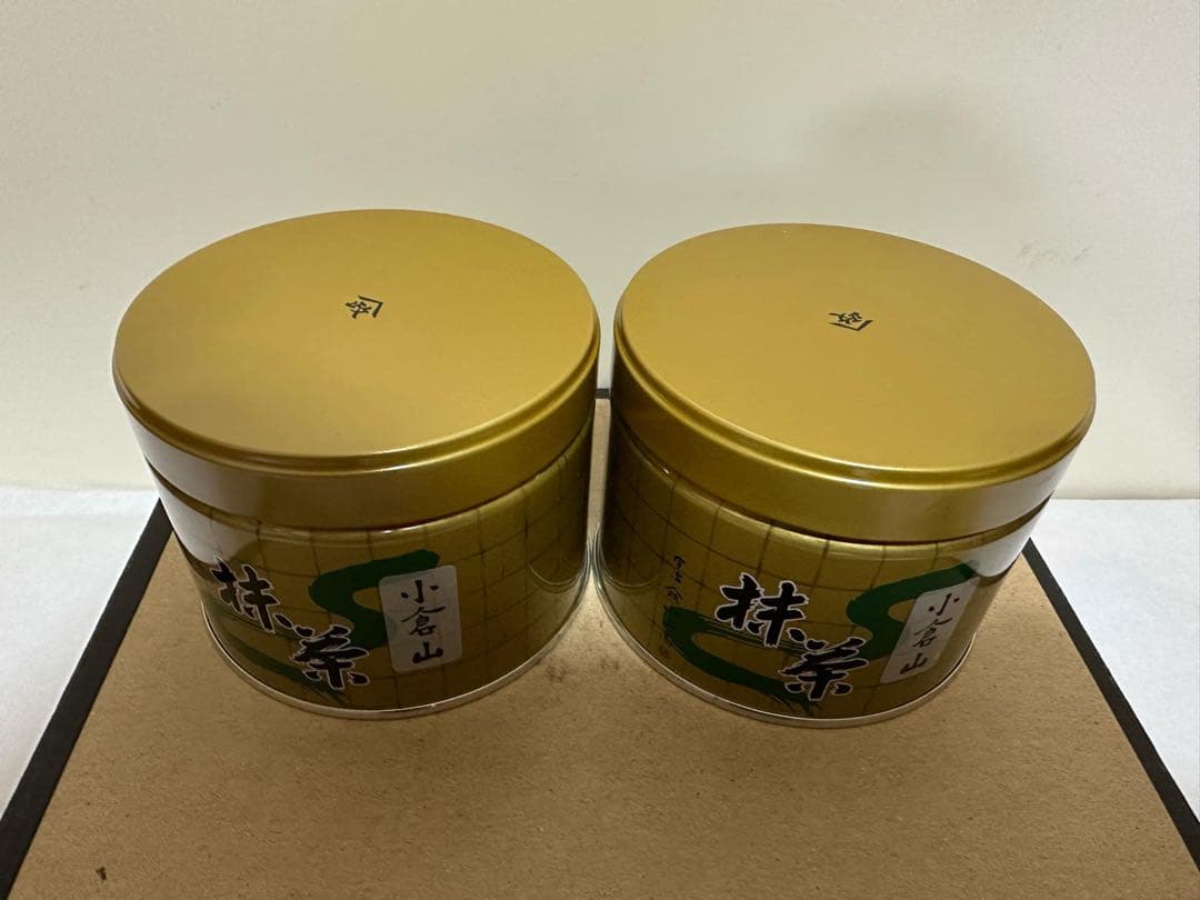 宇治抹茶　山政小山園　小倉山 150g 2缶セット