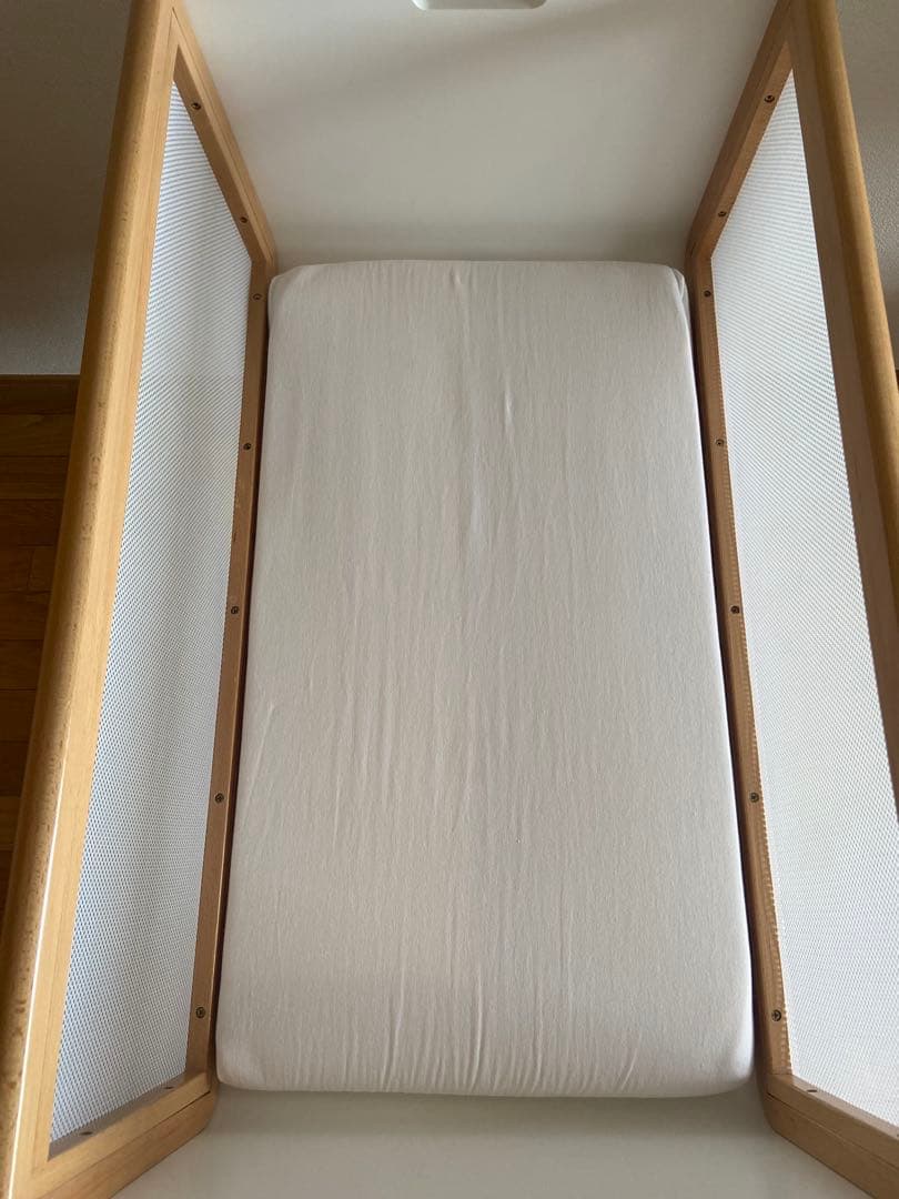 yamatoya リリワゴン2 ホワイト ベビーベッド