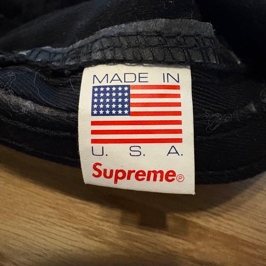 supreme 黒　ブラック　Black キャップ　帽子
