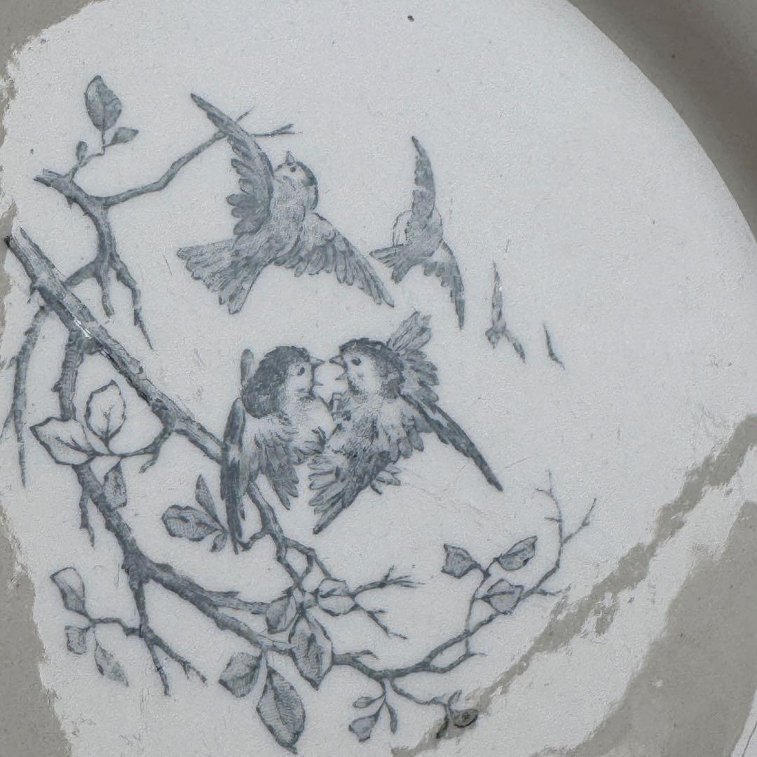 美品　フランスアンティーク　Gien AVIARY ディナープレート