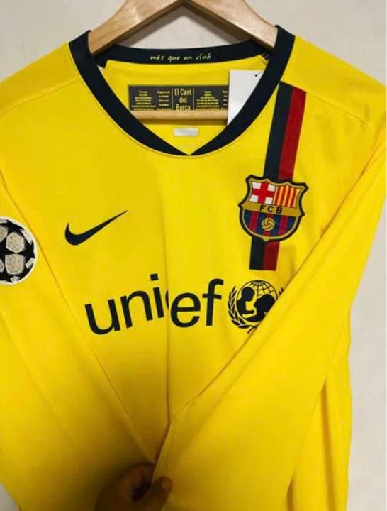 バルセロナ 08-09 アウェイ ユニホーム メッシ 新品タグ付き L