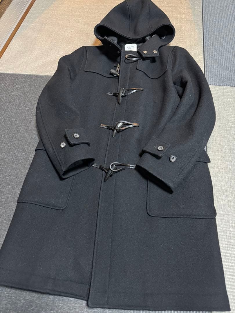 【12/21まで値下げ】UNITED TOKYO ブラックミドル丈ダッフルコート